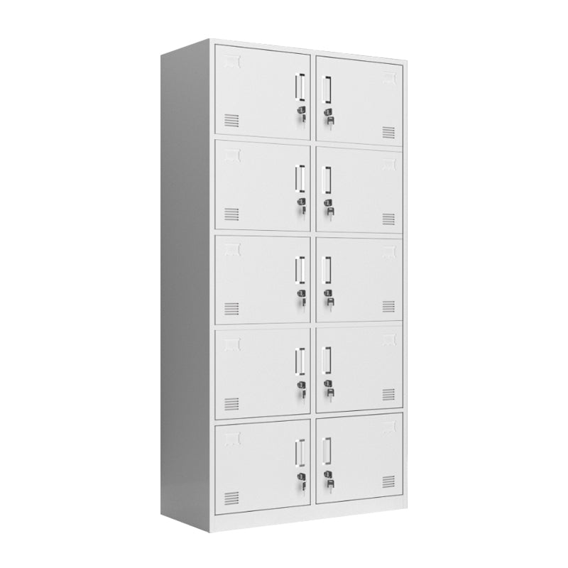 Contemporary Wardrobe White Colour Steel Wardrobe Closet with Doors 10 Clearhalo 'Armoires & Wardrobes' 'armoires_wardrobes' 'Bedroom Furniture' 'furn' 'furn_armoires_wardrobes' 'Furniture' 5933011