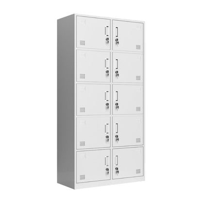 Contemporary Wardrobe White Colour Steel Wardrobe Closet with Doors 10 Clearhalo 'Armoires & Wardrobes' 'armoires_wardrobes' 'Bedroom Furniture' 'furn' 'furn_armoires_wardrobes' 'Furniture' 5933011
