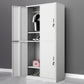 Contemporary Wardrobe White Colour Steel Wardrobe Closet with Doors Clearhalo 'Armoires & Wardrobes' 'armoires_wardrobes' 'Bedroom Furniture' 'furn' 'furn_armoires_wardrobes' 'Furniture' 5933012