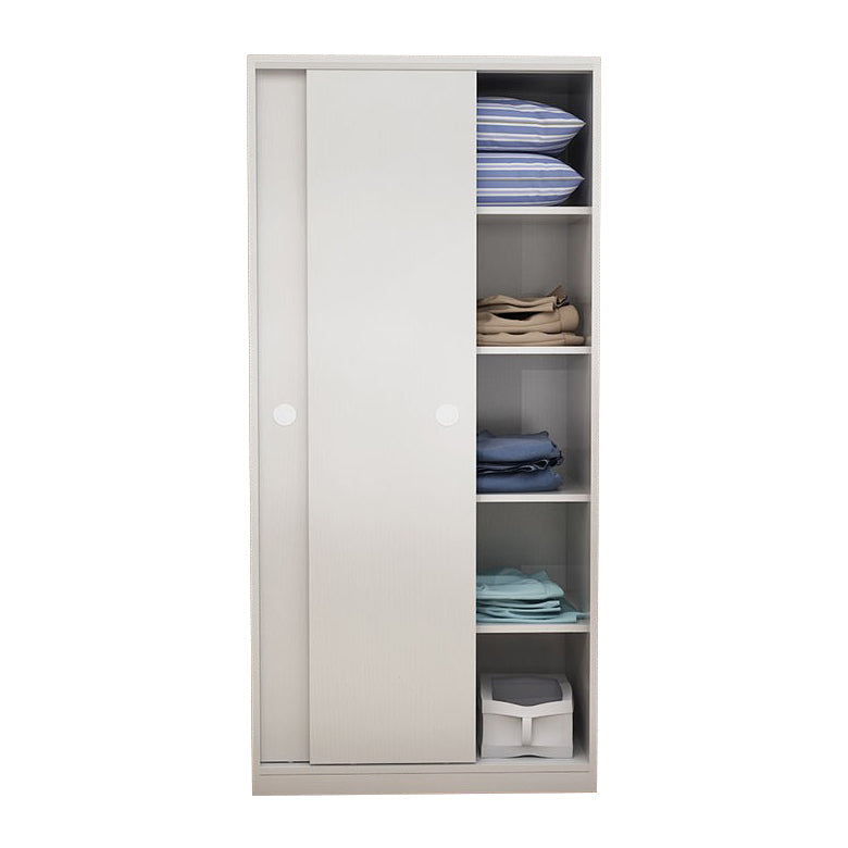 Twee deuren garderobe armoire moderne gemeten houten garderobe kast