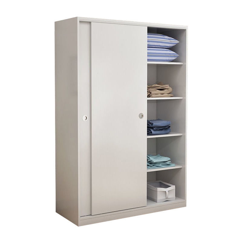 Twee deuren garderobe armoire moderne gemeten houten garderobe kast