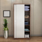 Twee deuren garderobe armoire moderne gemeten houten garderobe kast