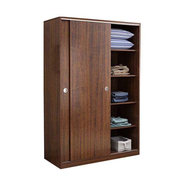 Twee deuren garderobe armoire moderne gemeten houten garderobe kast