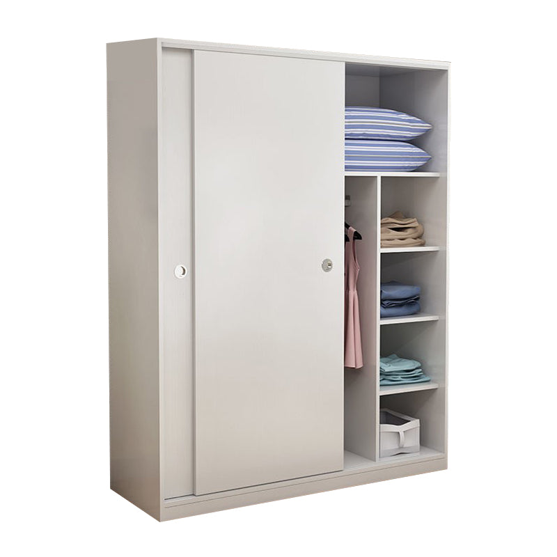 Twee deuren garderobe armoire moderne gemeten houten garderobe kast