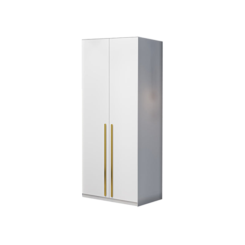 Witte kleur houten garderobe zachte close deur garderobe kast met kledingstaaf