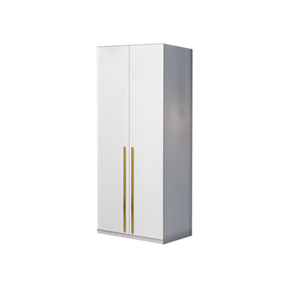 Witte kleur houten garderobe zachte close deur garderobe kast met kledingstaaf