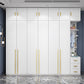 Witte kleur houten garderobe zachte close deur garderobe kast met kledingstaaf
