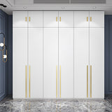 Witte kleur houten garderobe zachte close deur garderobe kast met kledingstaaf