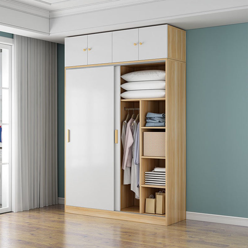 Engineered houten garderobe kast moderne garderobe kast met planken