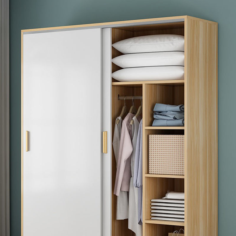 Engineered houten garderobe kast moderne garderobe kast met planken