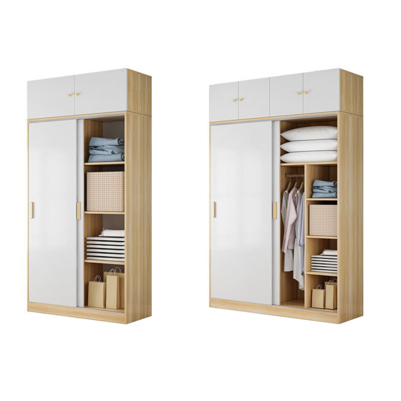 Engineered houten garderobe kast moderne garderobe kast met planken