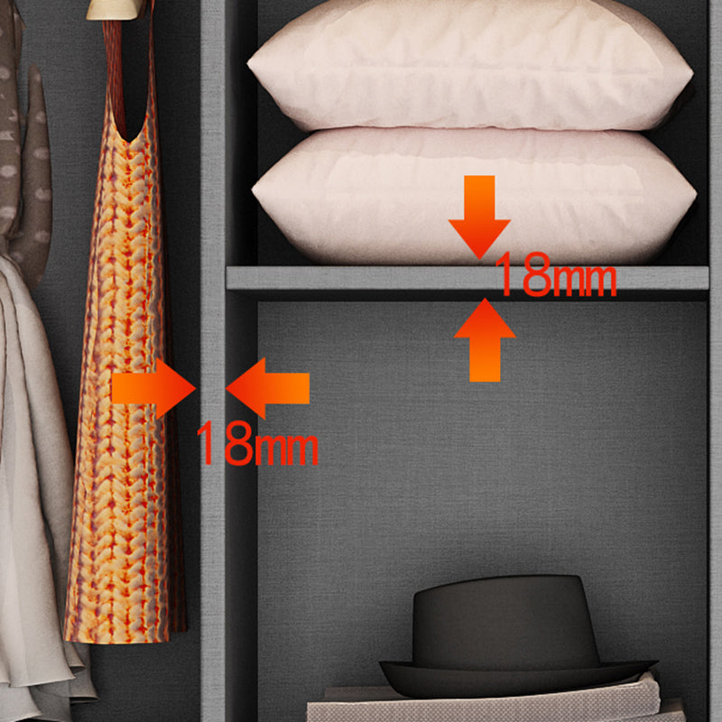 Color blanco Armario de madera Armario de armario de puerta cerrada para casa para casa