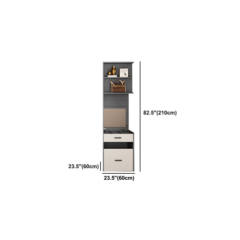 Color blanco Armario de madera Armario de armario de puerta cerrada para casa para casa