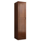 74.8"H Traditional Rubberwood Storage Cabinet with Garment Rod Matte Finish Cabinet Clearhalo 'Armoires & Wardrobes' 'armoires_wardrobes' 'Bedroom Furniture' 'furn' 'furn_armoires_wardrobes' 'Furniture' 5933231