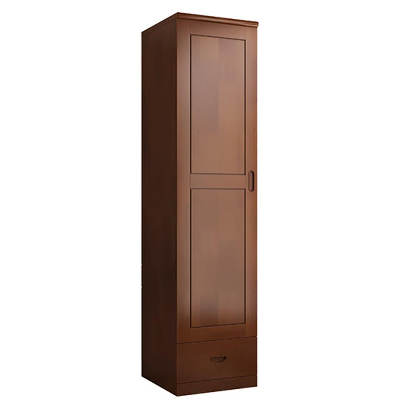 74.8"H Traditional Rubberwood Storage Cabinet with Garment Rod Matte Finish Cabinet Clearhalo 'Armoires & Wardrobes' 'armoires_wardrobes' 'Bedroom Furniture' 'furn' 'furn_armoires_wardrobes' 'Furniture' 5933231