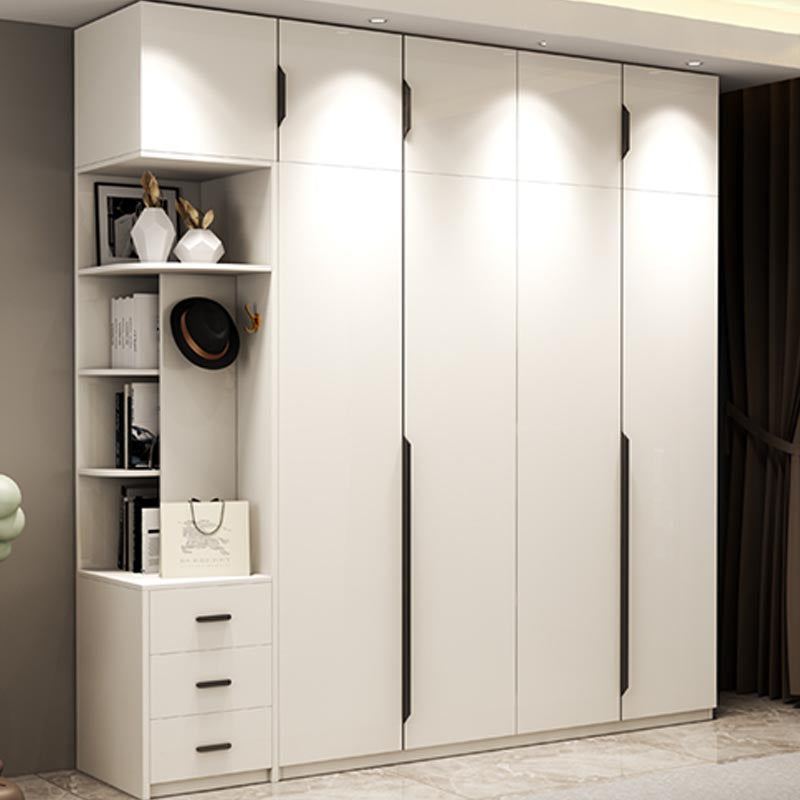 Manufactured Wood White Storage Cabinet Modern Style Cabinet for Bedroom