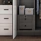 Manufactured Wood Glossy White Cabinet Modern Storage Cabinet with Hinged Doors Clearhalo 'Armoires & Wardrobes' 'armoires_wardrobes' 'Bedroom Furniture' 'furn' 'furn_armoires_wardrobes' 'Furniture' 5933298