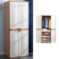 Plastic Matte Finish Storage Cabinet for Bedroom Contemporary Hinged Door Cabinet
