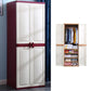 Plastic Matte Finish Storage Cabinet for Bedroom Contemporary Hinged Door Cabinet