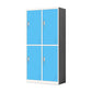 Metal Matte Finish Cabinet Contemporary Style Storage Cabinet with Hinged Doors Blue 4 Clearhalo 'Armoires & Wardrobes' 'armoires_wardrobes' 'Bedroom Furniture' 'furn' 'furn_armoires_wardrobes' 'Furniture' 5933351