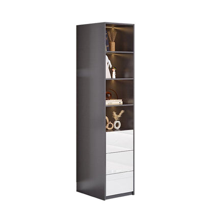 Contemporary Wooden Wardrobe White Colour Wardrobe Closet with Garment Rod