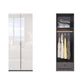 Contemporary Wooden Wardrobe White Colour Wardrobe Closet with Garment Rod