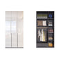 Contemporary Wooden Wardrobe White Colour Wardrobe Closet with Garment Rod