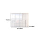 Contemporary Wooden Wardrobe White Colour Wardrobe Closet with Garment Rod