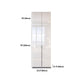 Contemporary Wooden Wardrobe White Colour Wardrobe Closet with Garment Rod