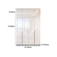 Contemporary Wooden Wardrobe White Colour Wardrobe Closet with Garment Rod
