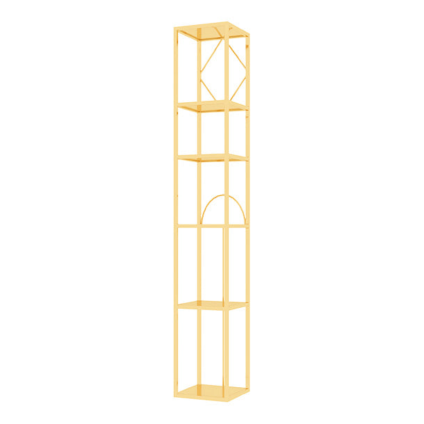 Luxe metalen wijnhouder rek vrijstaand met plankwijnrek 78.7 "h