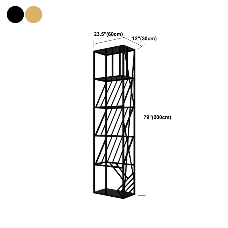 Luxe metalen wijnhouder rek vrijstaand met plankwijnrek 78.7 "h