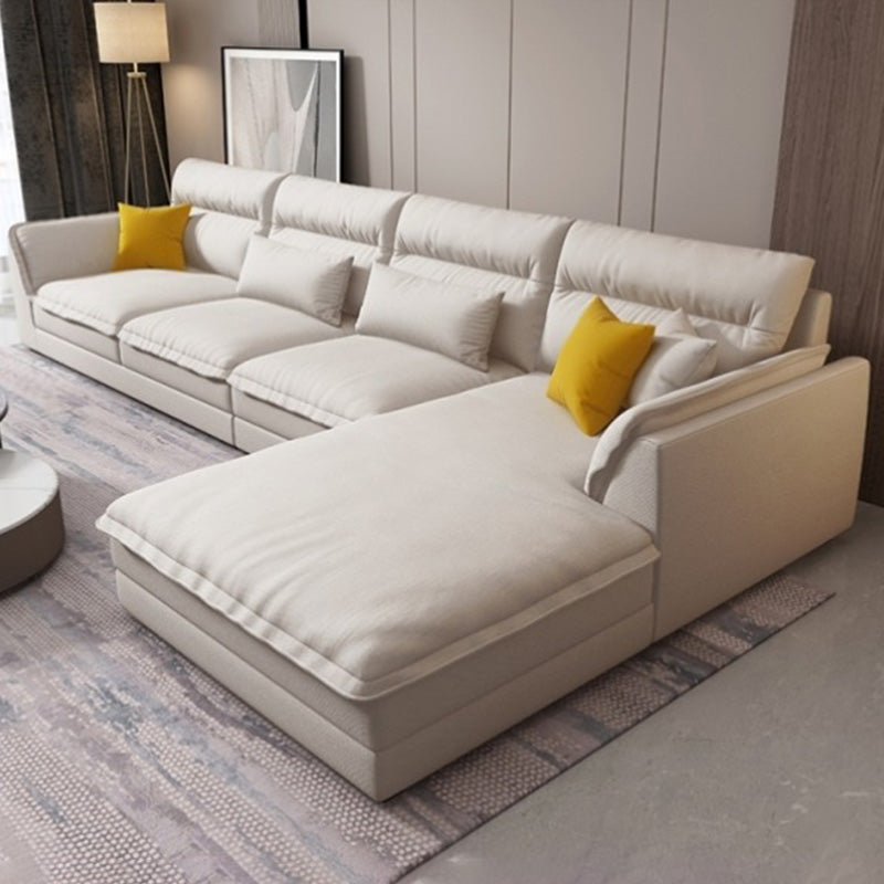 Moderne sectionals faux lederen kussen bovenarm sectionals. 134 inch