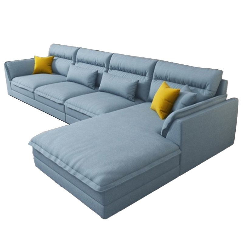 Moderne sectionals faux lederen kussen bovenarm sectionals. 134 inch