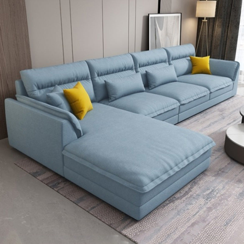 Moderne sectionals faux lederen kussen bovenarm sectionals. 134 inch