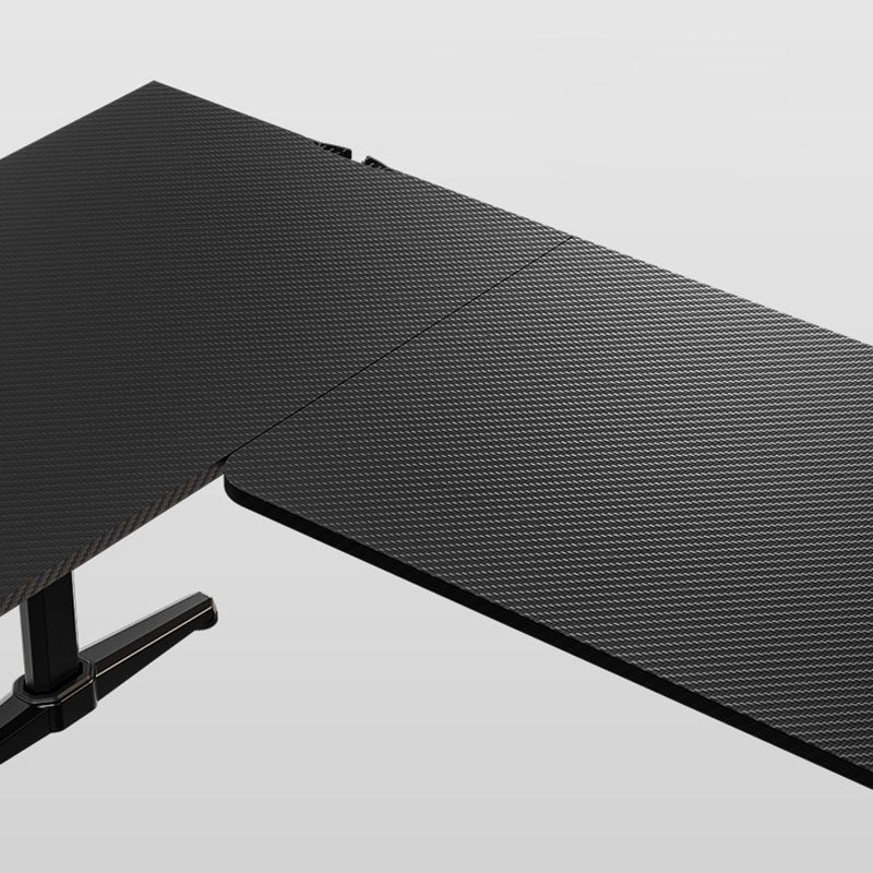 Home Industrial Lépre de jeux en forme de L Bureau d'écriture en bois avec des jambes en métal