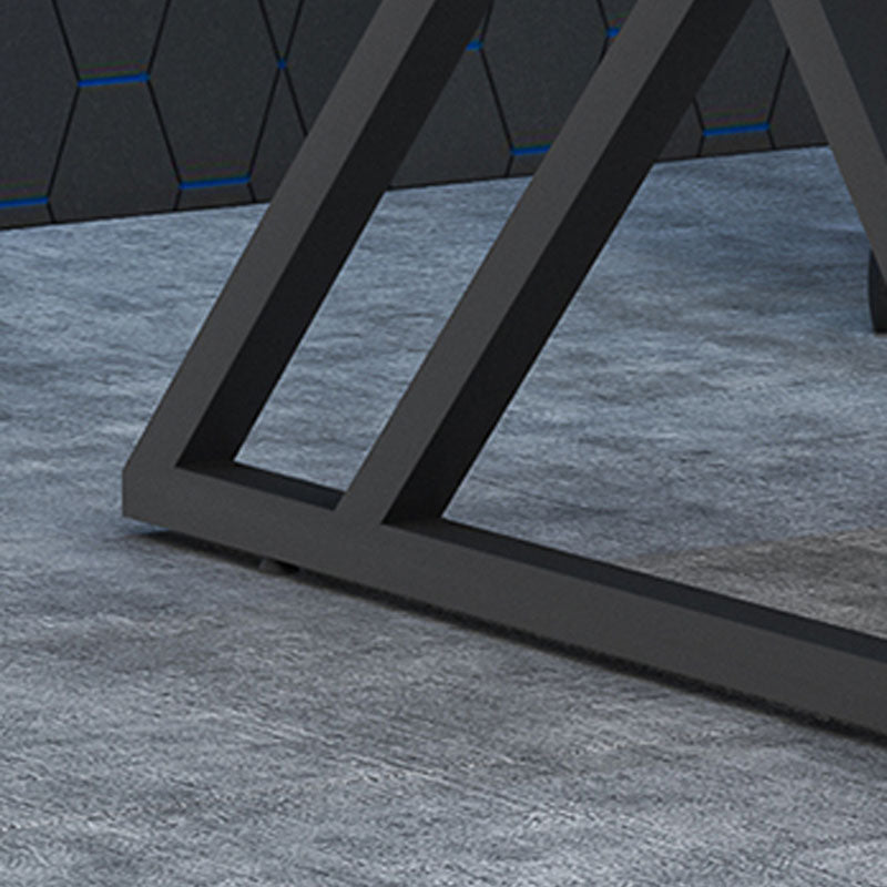 Rectangular Sintered Stone Office Desk Modern Home Writing Desk with Metal Legs