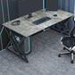 Rectangular Sintered Stone Office Desk Modern Home Writing Desk with Metal Legs