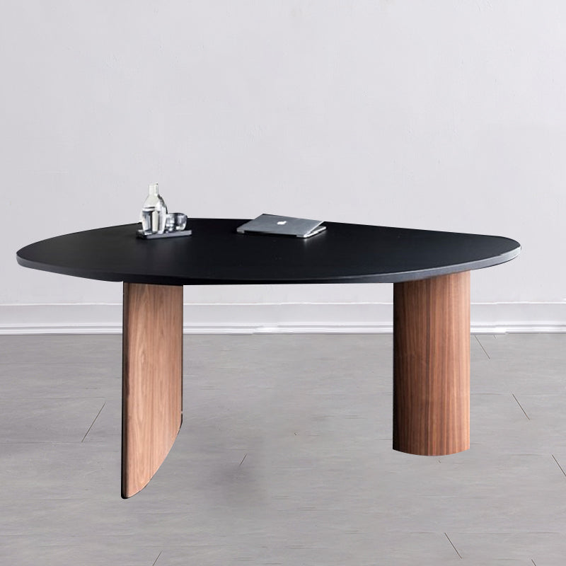 Modern Unconventional Shape Office Desk Home Solid Wood Writing Desk