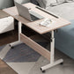 Modern Writing Desk Wooden Adjustable Standing Desk with Caster Wheel Light Wood Clearhalo 'furn' 'furn_office_desk' 'Furniture' 'Office Desks' 'Office Furniture' 'office_desk' 5934006