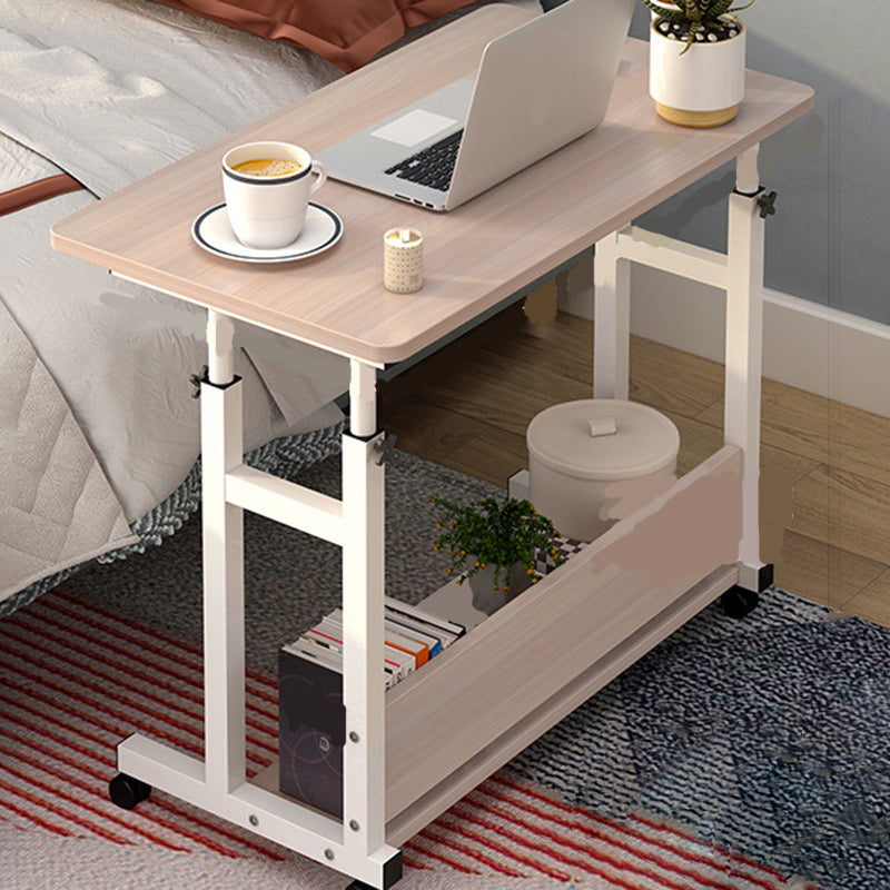 Modern Writing Desk Wooden Adjustable Standing Desk with Caster Wheel 31"L x 16"W x 24"H Wood Clearhalo 'furn' 'furn_office_desk' 'Furniture' 'Office Desks' 'Office Furniture' 'office_desk' 5934009