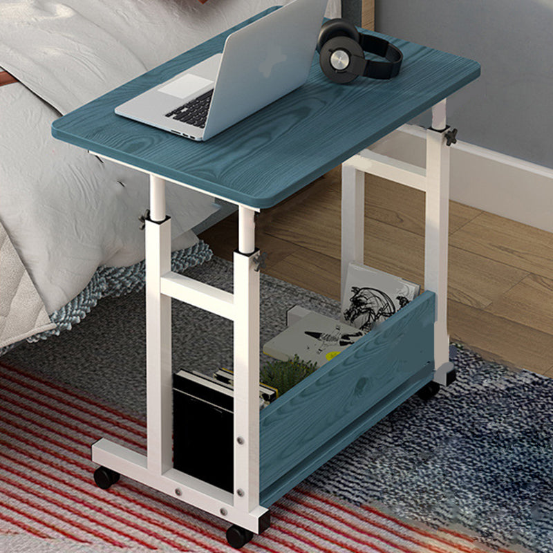 Modern Writing Desk Wooden Adjustable Standing Desk with Caster Wheel Clearhalo 'furn' 'furn_office_desk' 'Furniture' 'Office Desks' 'Office Furniture' 'office_desk' 5934012