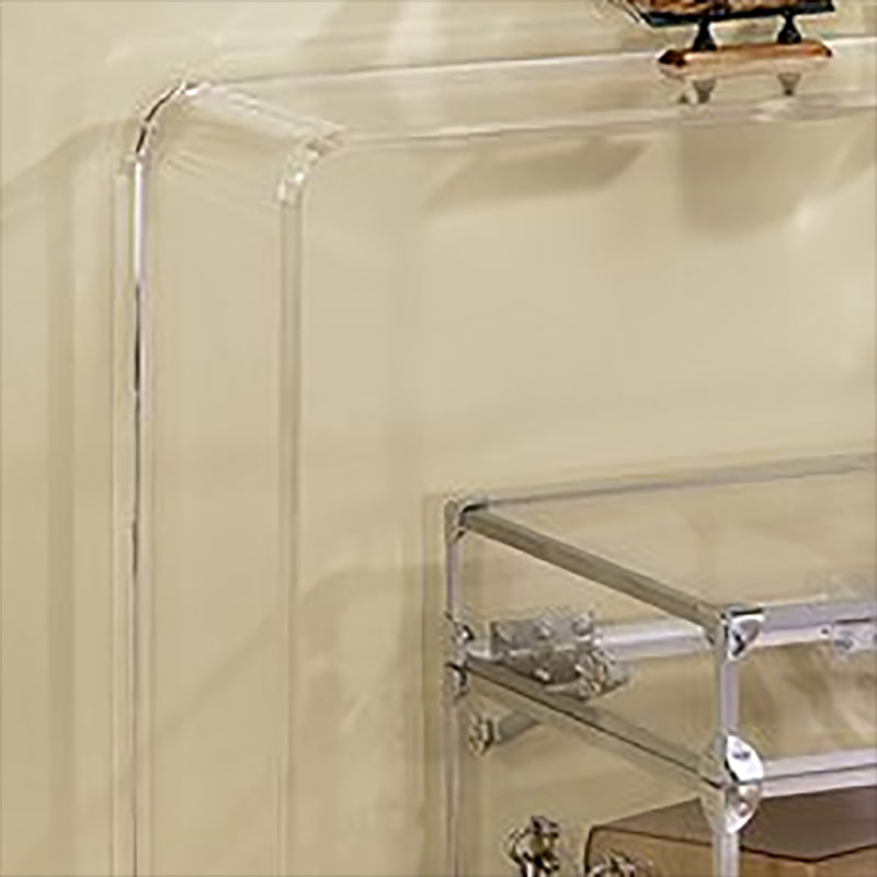 Home Rectangular Office Writing Desk Acrylic Modern Style Office Desk