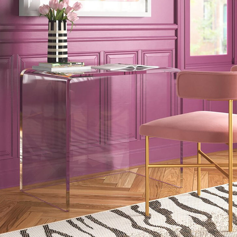 Home Rectangular Office Writing Desk Acrylic Modern Style Office Desk