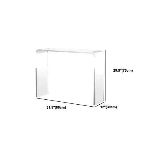 Escritorio de escritura de oficina rectangular en el hogar escritorio acrílico de estilo moderno