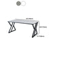 Industrial Stone Writing Desk Sled Rectangular Gaming Desk for Home