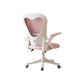 Contemporary Arm Chair Upholstered Swivel Breathable AirGrid Office Chair White Pink 1 Piece Without Headrest Clearhalo 'furn' 'furn_office_chair' 'Furniture' 'Office Chairs' 'Office Furniture' 'office_chair' 5934130