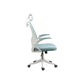 Contemporary Arm Chair Upholstered Swivel Breathable AirGrid Office Chair White Green 1 Piece With Headrest Clearhalo 'furn' 'furn_office_chair' 'Furniture' 'Office Chairs' 'Office Furniture' 'office_chair' 5934165