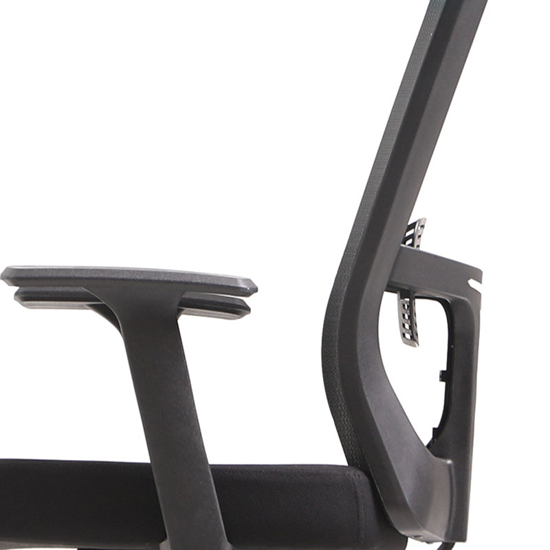 Modern High Back Office Chair Black Task Microfiber Arm Chair Clearhalo 'furn' 'furn_office_chair' 'Furniture' 'Office Chairs' 'Office Furniture' 'office_chair' 5934271