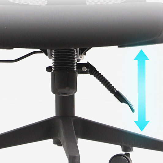 モダンなハイバックオフィスチェアブラックタスクマイクロファイバーアームチェア